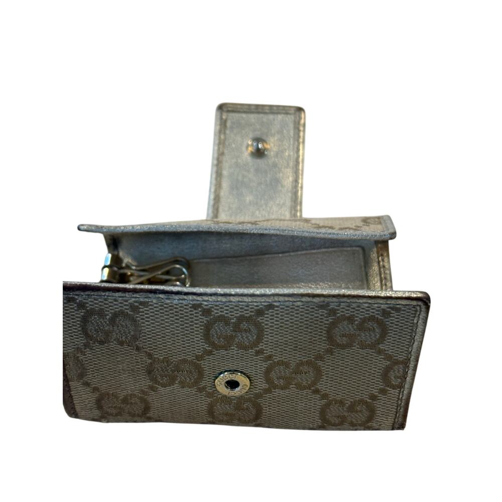 Vintage Gucci GG Monogram 6-Hook Key Case Holder - Beige/Tan - Picture 3 of 13